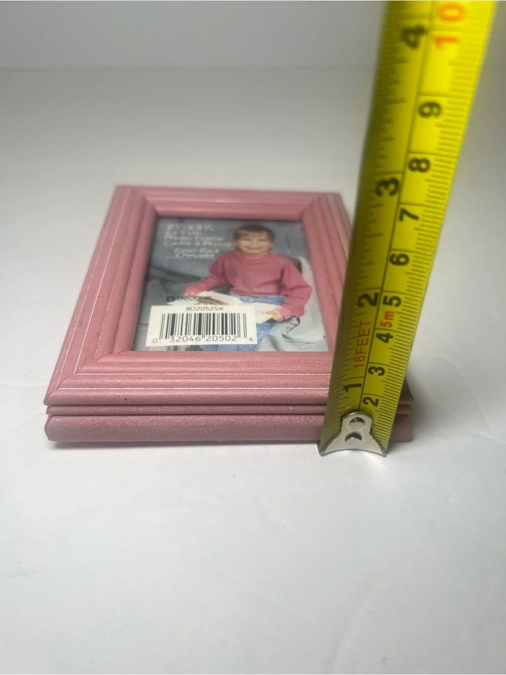 3 Wood Picture Frames 2 x 3 Inch Photo Wooden Photo Frame Assorted Pink & Cream